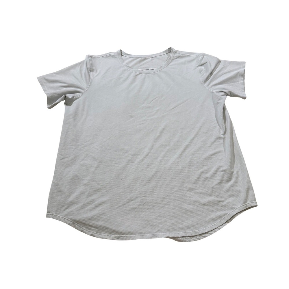 Lululemon Swiftly Tech Short Sleeve Shirt L/XL Light Gray Athletic Top Sporty